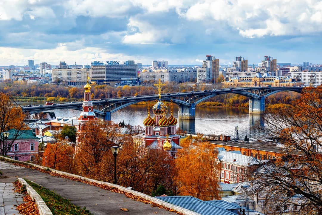 Нижний Новгород, панорама, церковь