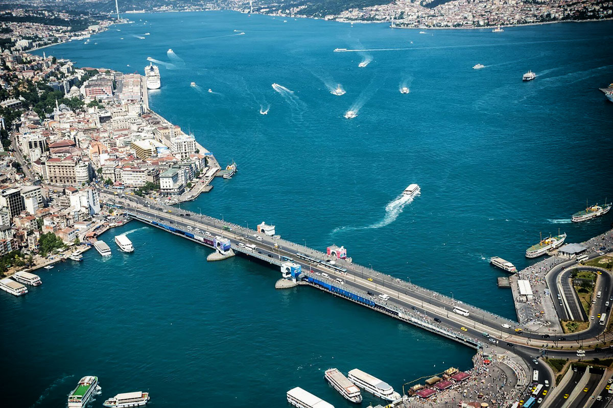 Стамбул. Обзорная панорама сверху